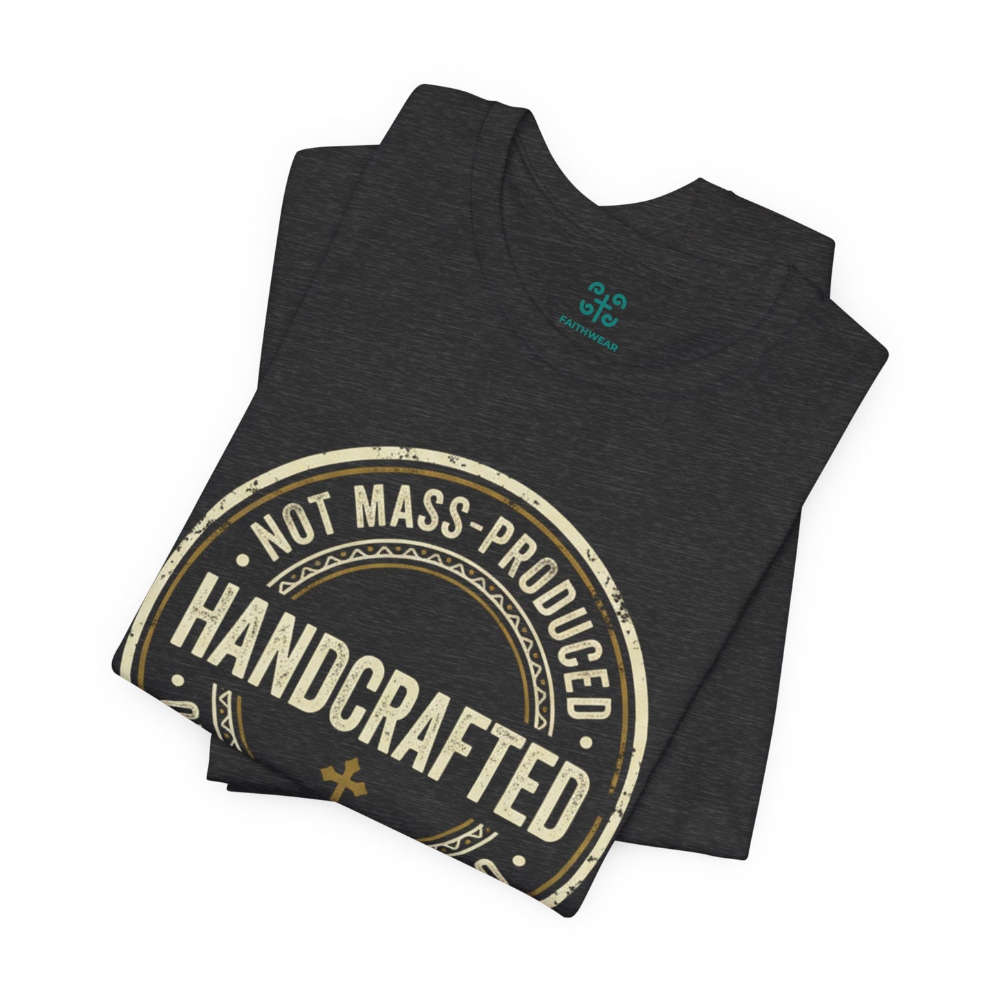 Handcrafted Badge T-Shirt | Christian Ephesians 2:10 Scripture Tee