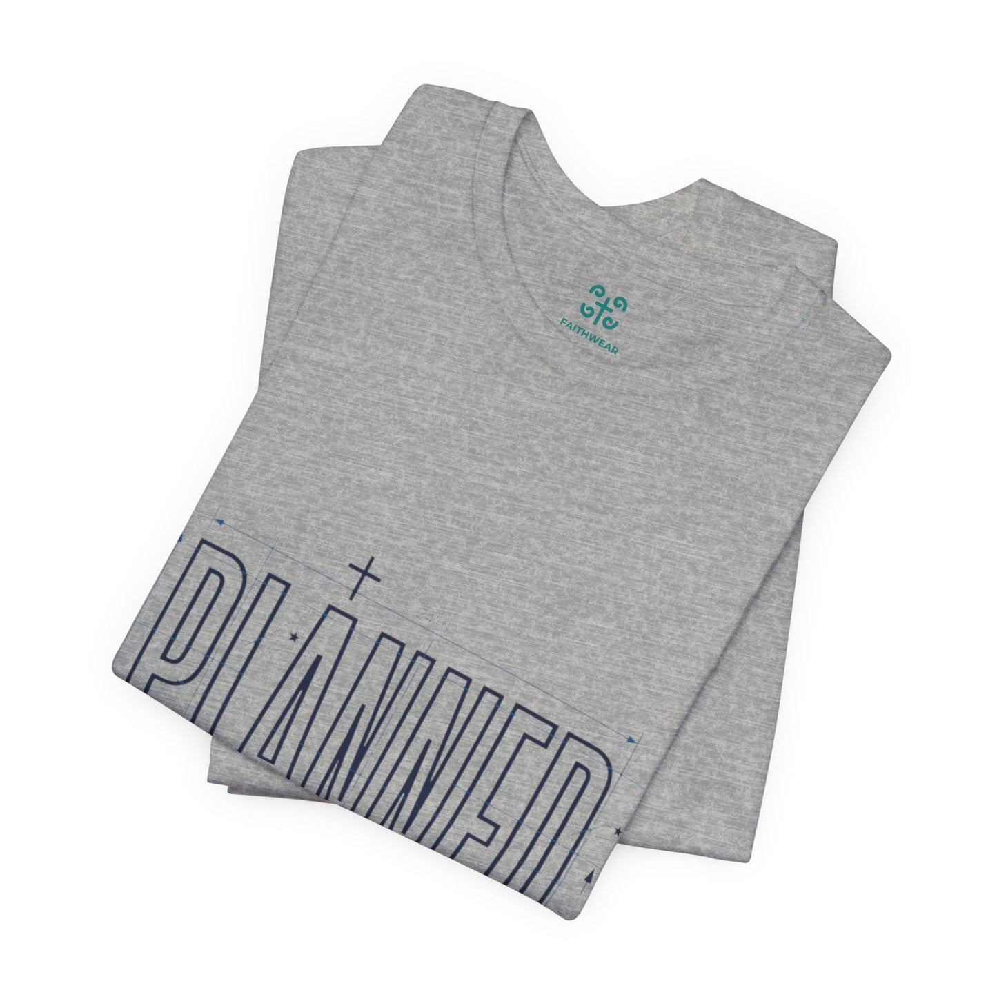 Planned Typography Tee | Christian Scripture Jeremiah 1:5 Shirt