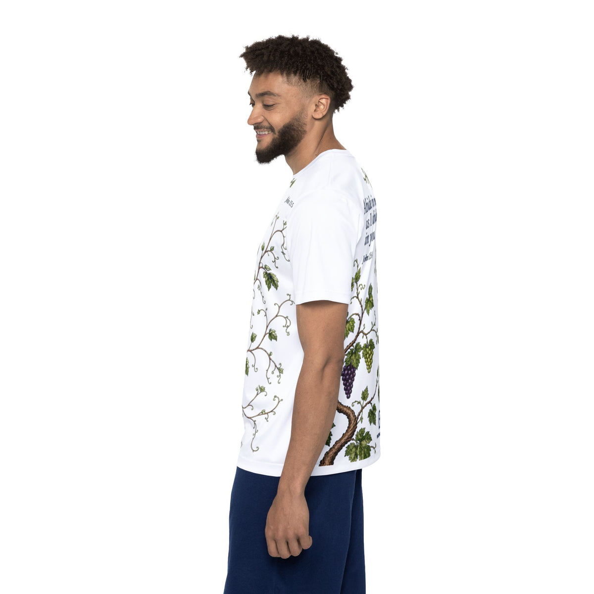 John 15:5 Abide in Me Grape Vine Sports Jersey