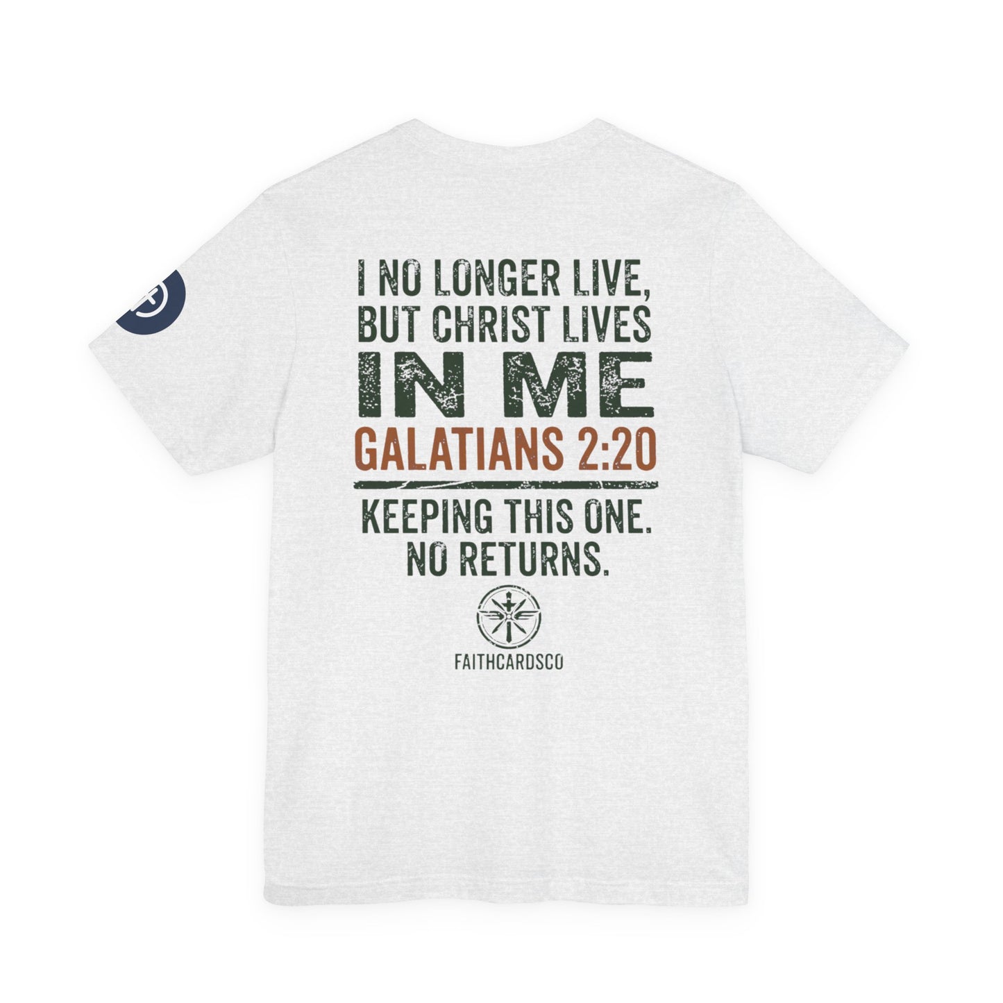 Co-Piloted By God tee | Christian scripture Galatians 2:20 t-shirt, wings emblem