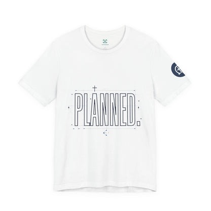 Planned Typography Tee | Christian Scripture Jeremiah 1:5 Shirt