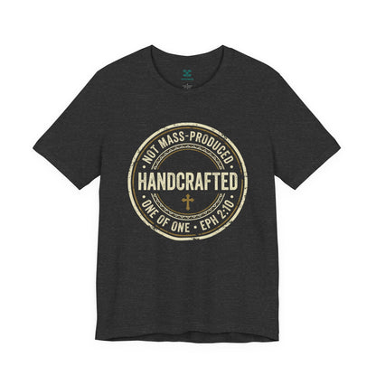 Handcrafted Badge T-Shirt | Christian Ephesians 2:10 Scripture Tee