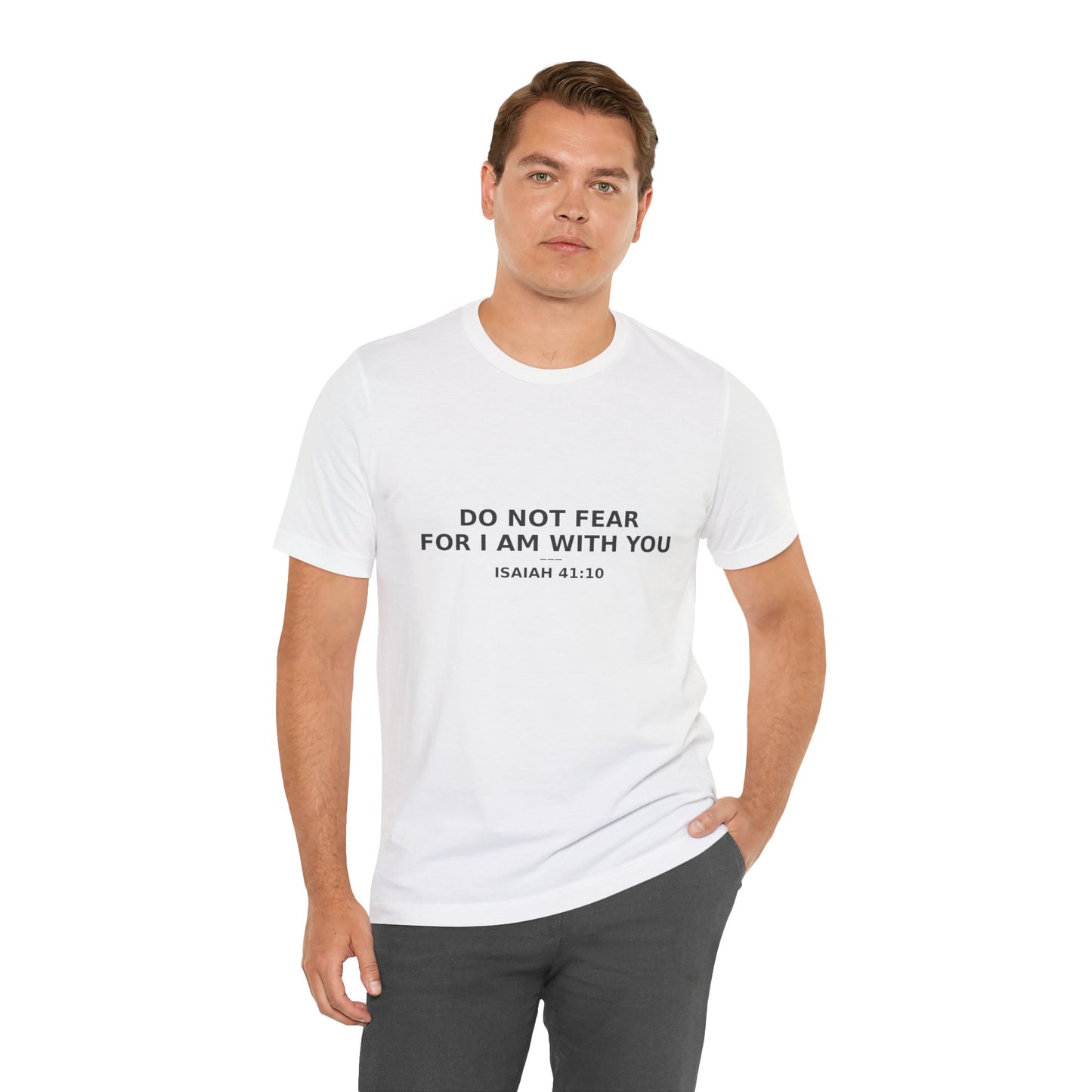 Inspirational Christian Tee: "Do Not Fear for I Am With You", Faith-based Shirt, Motivational Gift, Unisex Casual Wear, Spiritual [...]