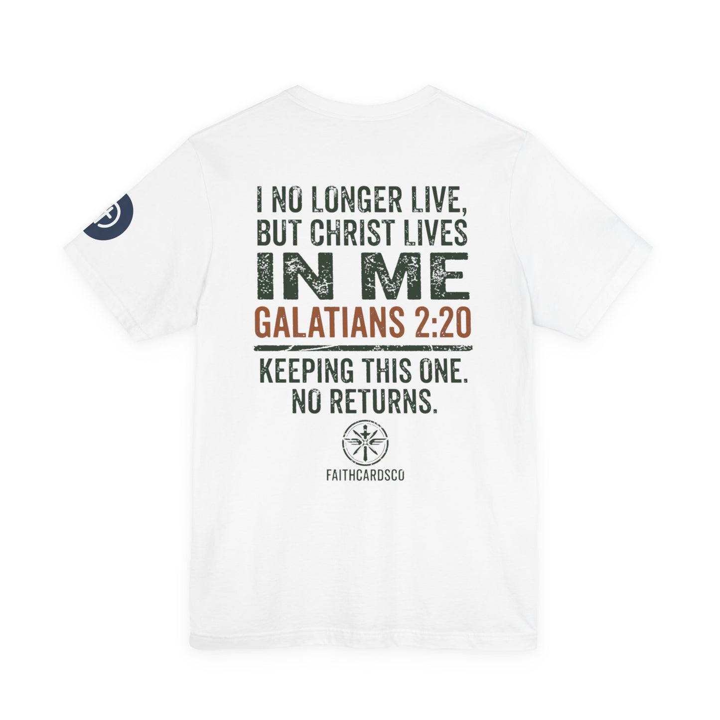 Co-Piloted By God tee | Christian scripture Galatians 2:20 t-shirt, wings emblem