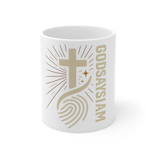Faith-Inspired Coffee Mug, Unique Gift for Christian Friends, Inspirational Decor, Daily Reminder, Religious Keepsake