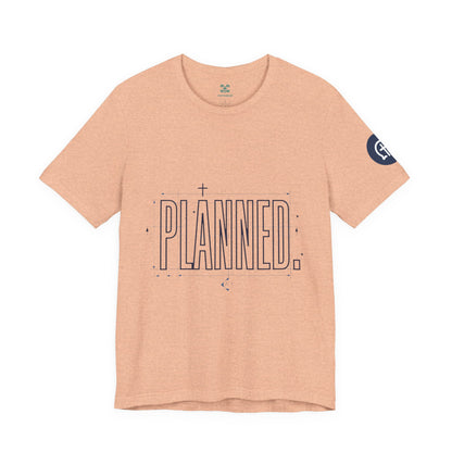 Planned Typography Tee | Christian Scripture Jeremiah 1:5 Shirt