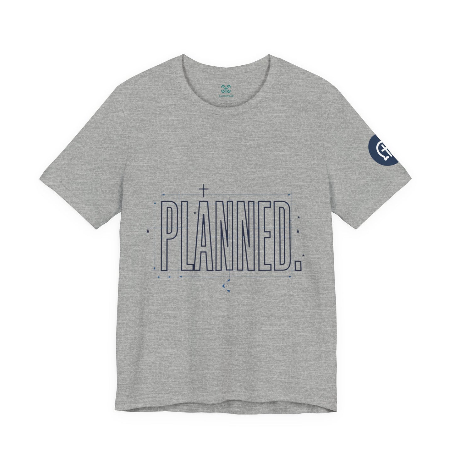 Planned Typography Tee | Christian Scripture Jeremiah 1:5 Shirt