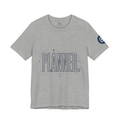 Planned Typography Tee | Christian Scripture Jeremiah 1:5 Shirt