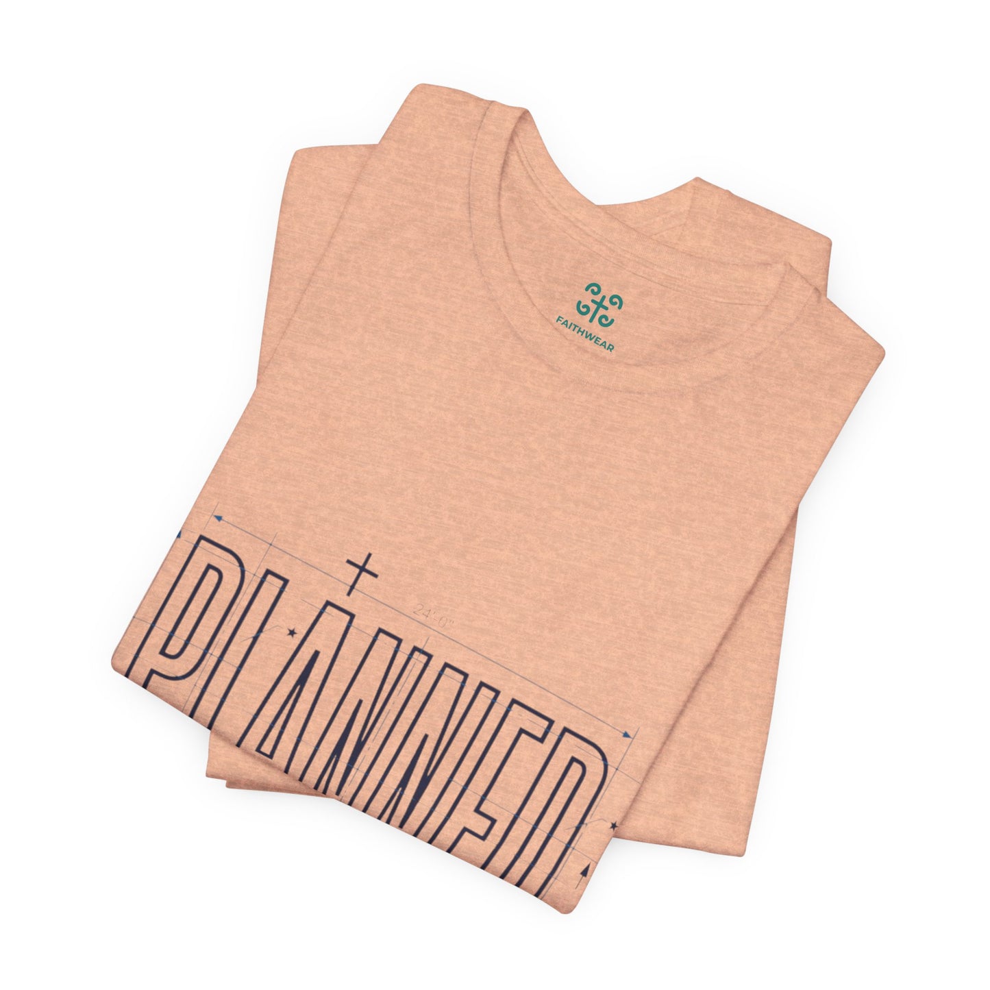 Planned Typography Tee | Christian Scripture Jeremiah 1:5 Shirt