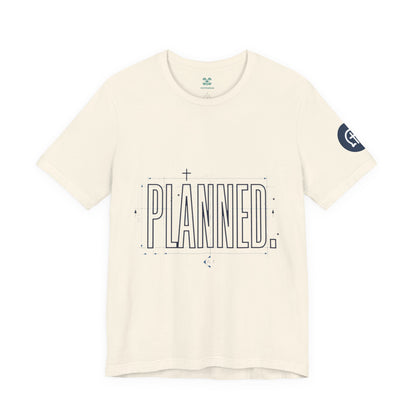 Planned Typography Tee | Christian Scripture Jeremiah 1:5 Shirt
