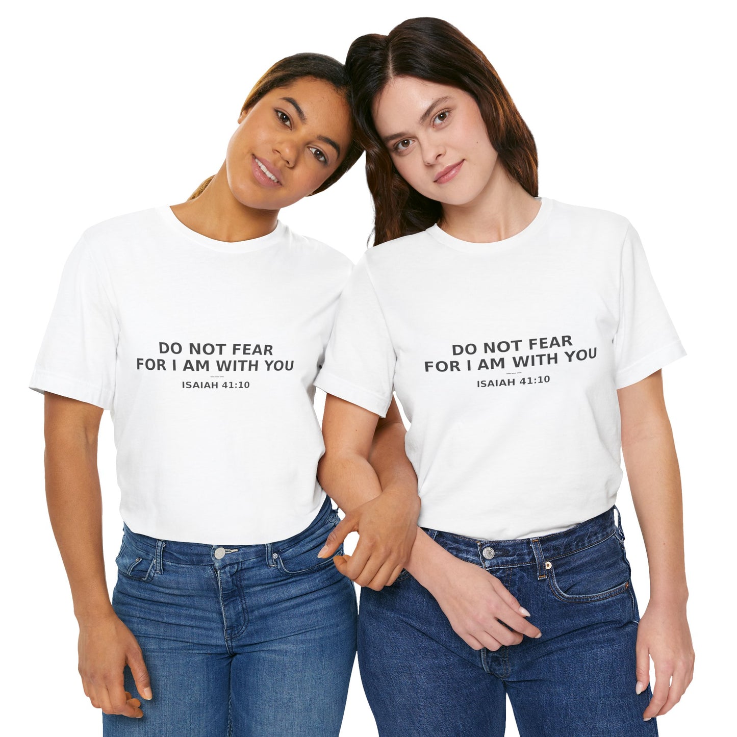 Inspirational Christian Tee: "Do Not Fear for I Am With You", Faith-based Shirt, Motivational Gift, Unisex Casual Wear, Spiritual [...]