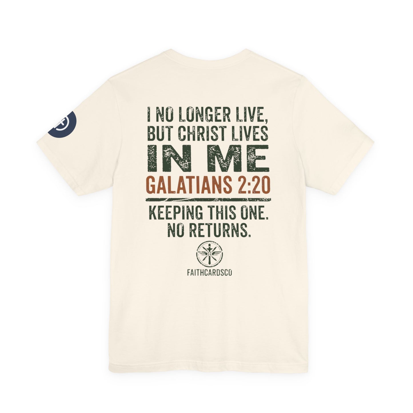 Co-Piloted By God tee | Christian scripture Galatians 2:20 t-shirt, wings emblem