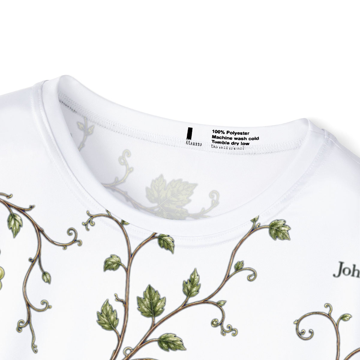 John 15:5 Abide in Me Grape Vine Sports Jersey