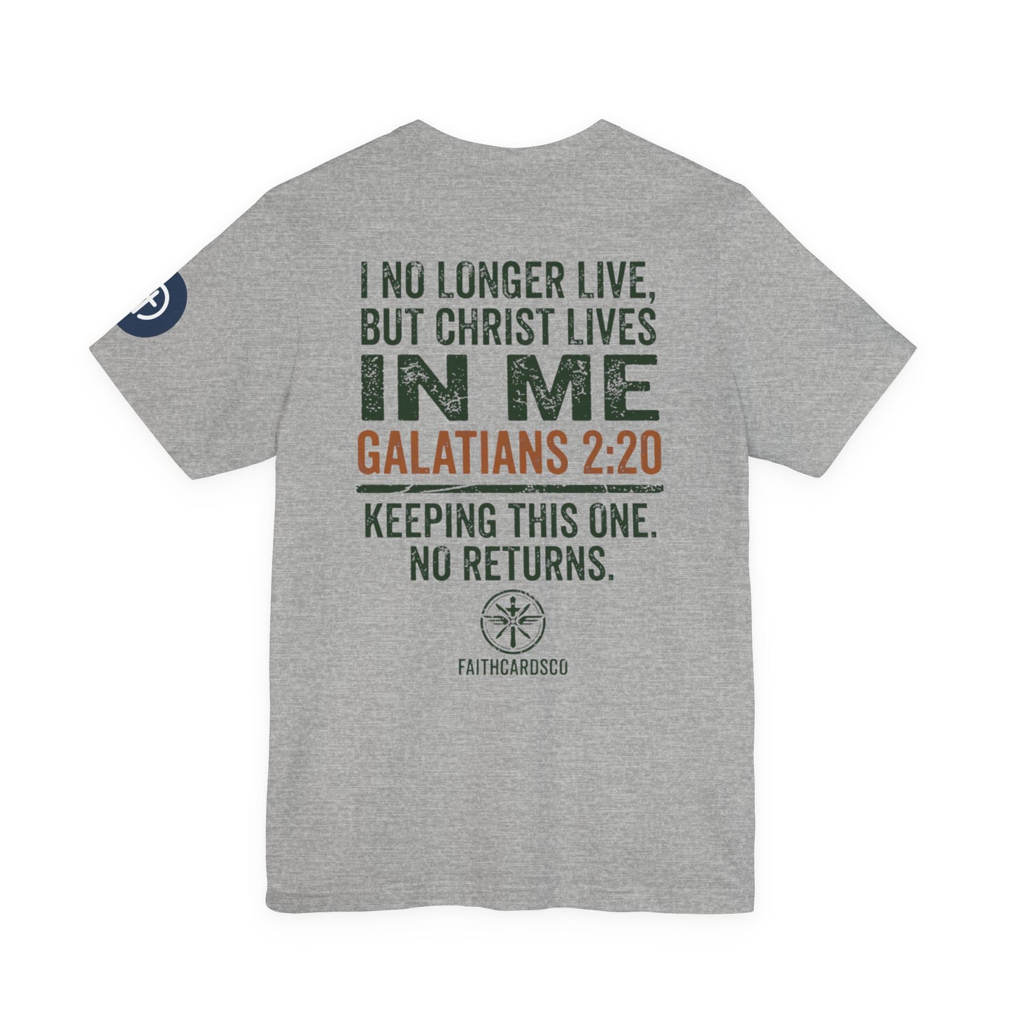 Co-Piloted By God tee | Christian scripture Galatians 2:20 t-shirt, wings emblem