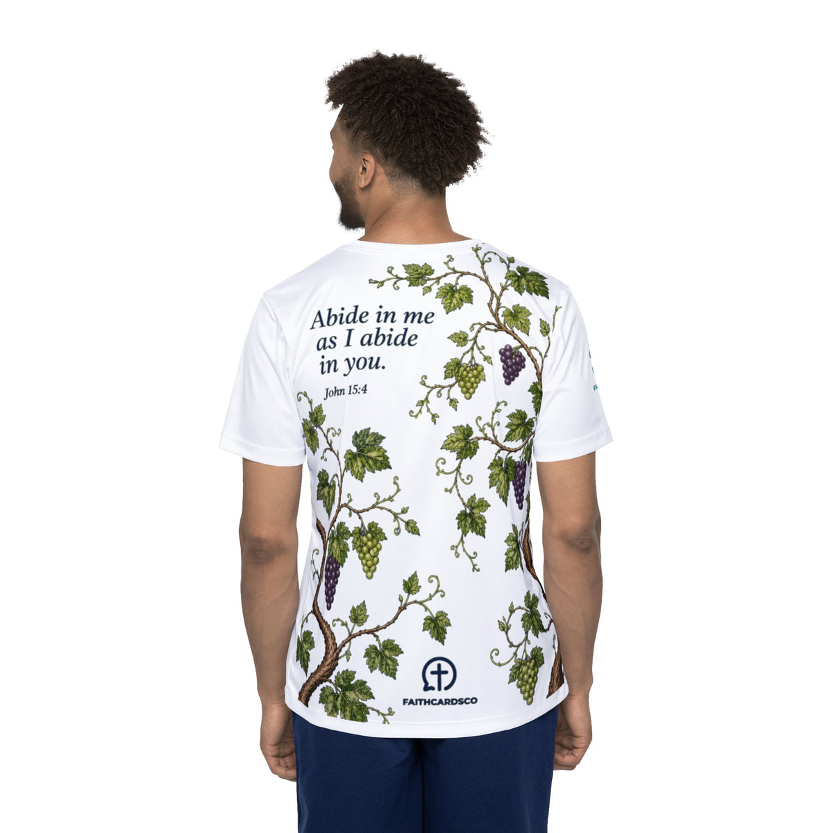 John 15:5 Abide in Me Grape Vine Sports Jersey