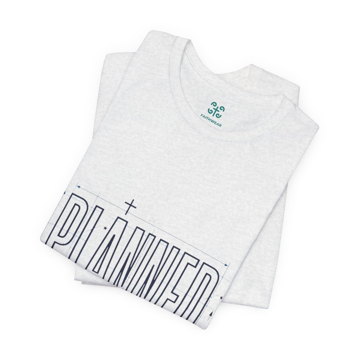 Planned Typography Tee | Christian Scripture Jeremiah 1:5 Shirt