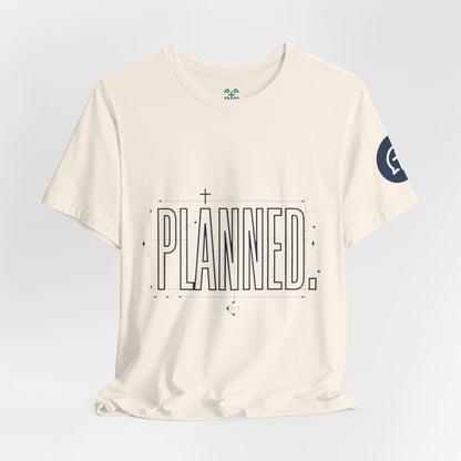 Planned Typography Tee | Christian Scripture Jeremiah 1:5 Shirt