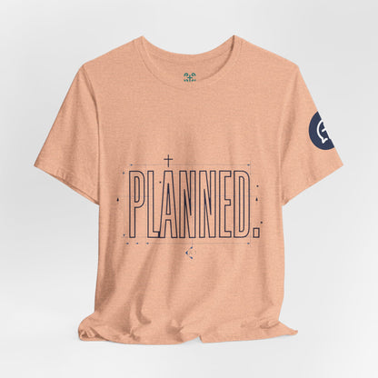Planned Typography Tee | Christian Scripture Jeremiah 1:5 Shirt