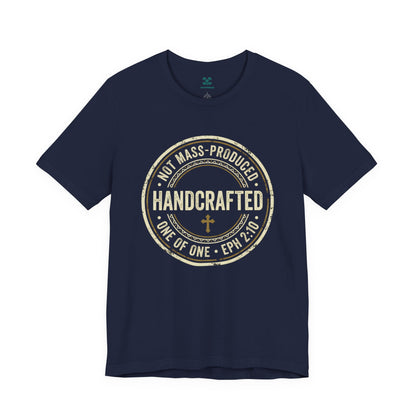 Handcrafted Badge T-Shirt | Christian Ephesians 2:10 Scripture Tee