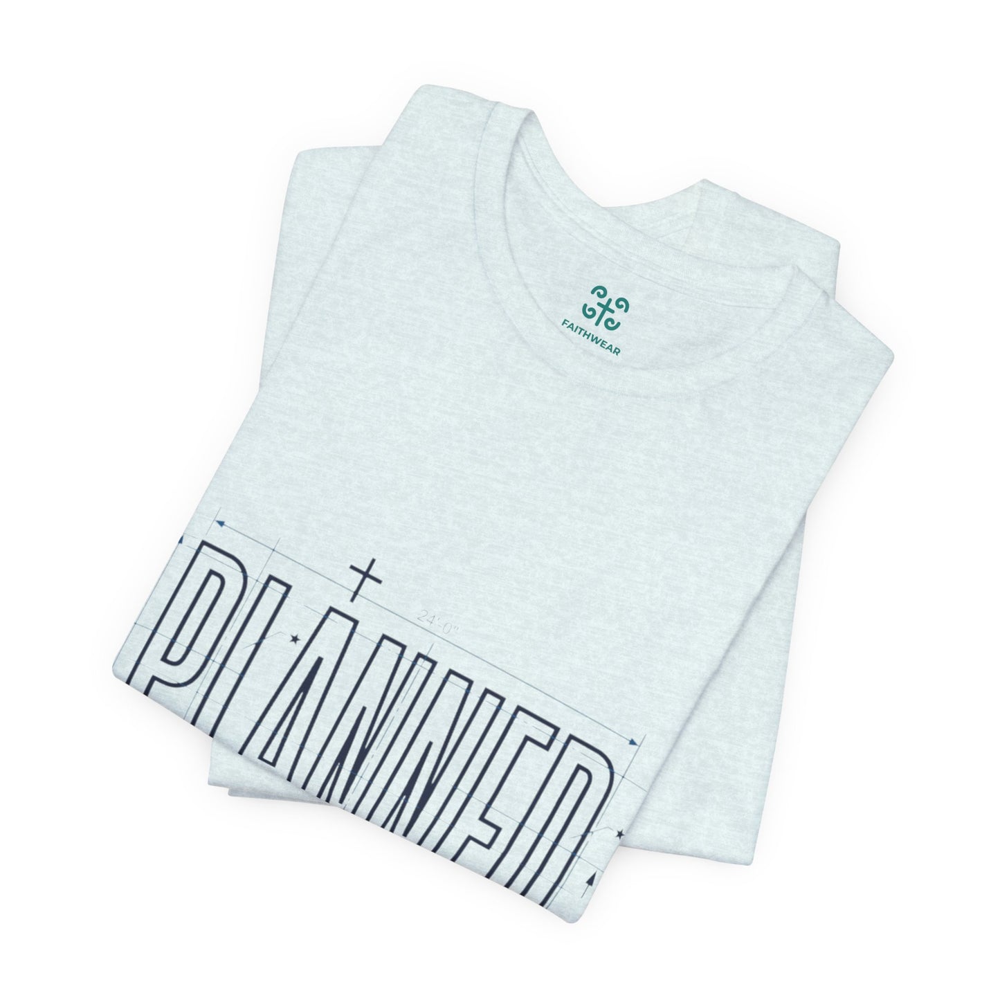 Planned Typography Tee | Christian Scripture Jeremiah 1:5 Shirt