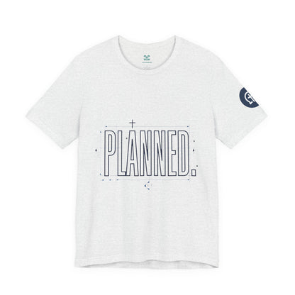 Planned Typography Tee | Christian Scripture Jeremiah 1:5 Shirt