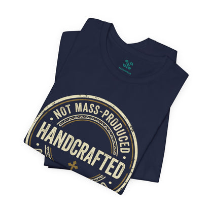 Handcrafted Badge T-Shirt | Christian Ephesians 2:10 Scripture Tee