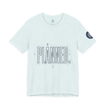 Planned Typography Tee | Christian Scripture Jeremiah 1:5 Shirt