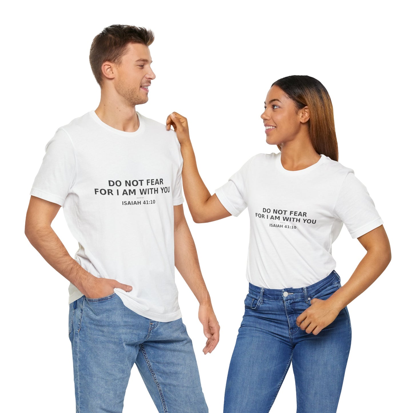 Inspirational Christian Tee: "Do Not Fear for I Am With You", Faith-based Shirt, Motivational Gift, Unisex Casual Wear, Spiritual [...]