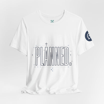 Planned Typography Tee | Christian Scripture Jeremiah 1:5 Shirt