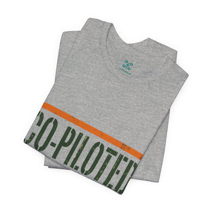 Co-Piloted By God tee | Christian scripture Galatians 2:20 t-shirt, wings emblem