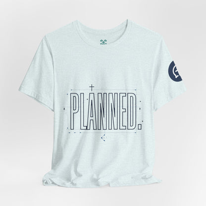 Planned Typography Tee | Christian Scripture Jeremiah 1:5 Shirt