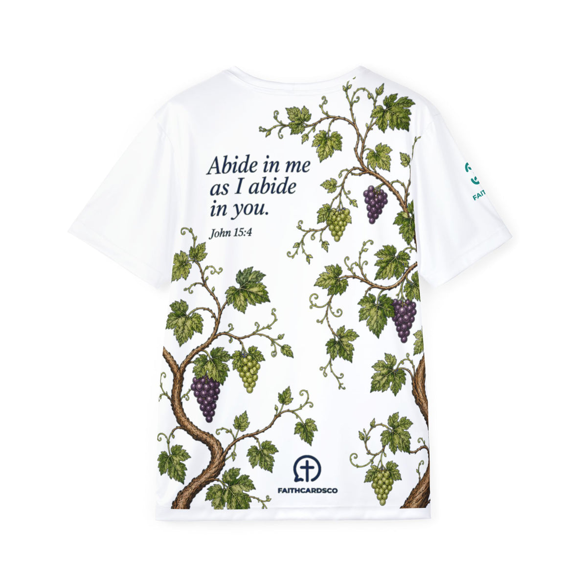 John 15:5 Abide in Me Grape Vine Sports Jersey