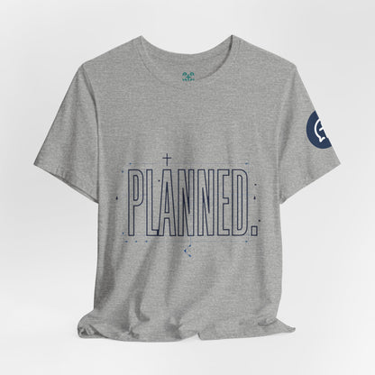 Planned Typography Tee | Christian Scripture Jeremiah 1:5 Shirt